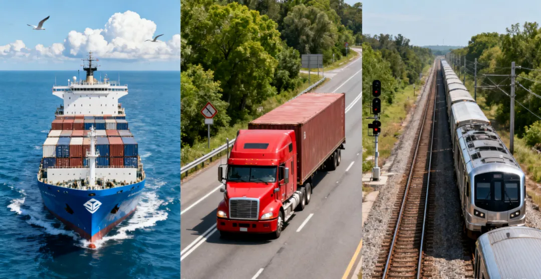 海運與陸運、鐵運的成本時效對比：何種情況選擇海運更劃算？